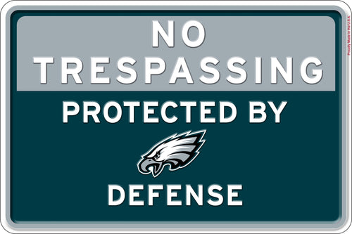 Fan Creations Wall Decor Philadelphia Eagles No Tresspassing 12x16 Metal