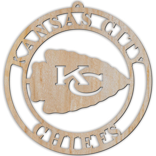 Fan Creations Holiday Home Decor Kansas City Chiefs Luan Logo Cutout Ornament