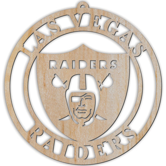 Fan Creations Holiday Home Decor Las Vegas Raiders Luan Logo Cutout Ornament