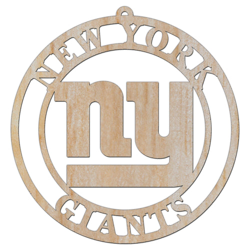 Fan Creations Holiday Home Decor New York Giants Luan Logo Cutout Ornament