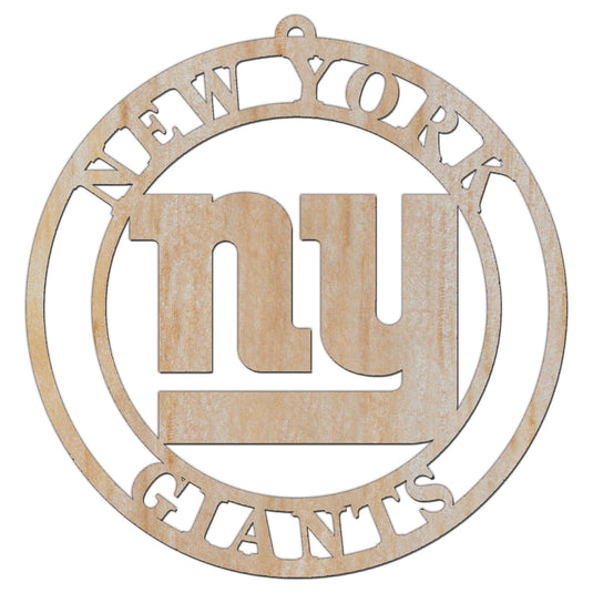 Fan Creations Holiday Home Decor New York Giants Luan Logo Cutout Ornament