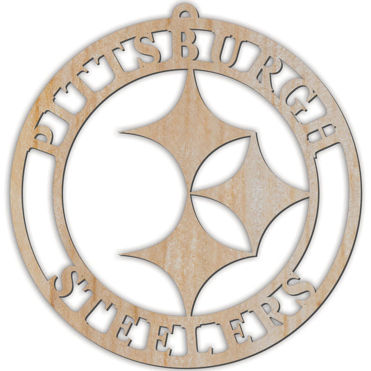 Fan Creations Holiday Home Decor Pittsburgh Steelers Luan Logo Cutout Ornament