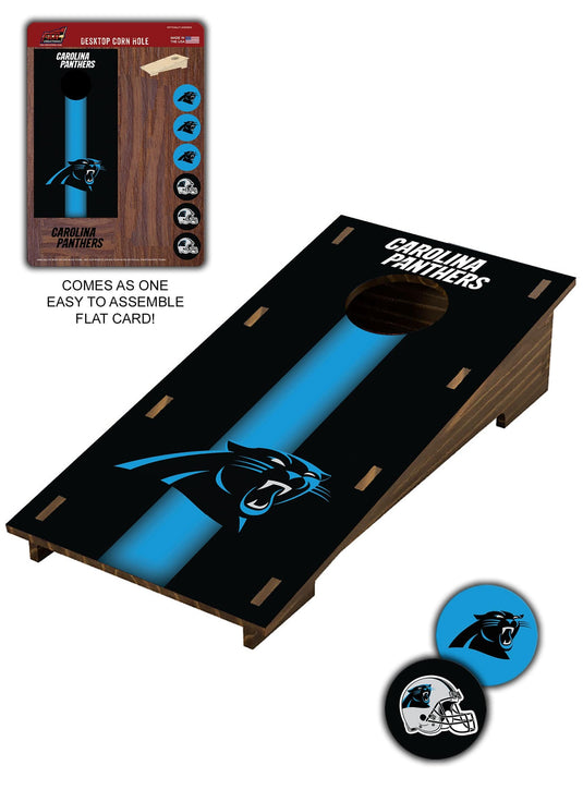 Fan Creations Desktop Stand Carolina Panthers Desktop Cornhole