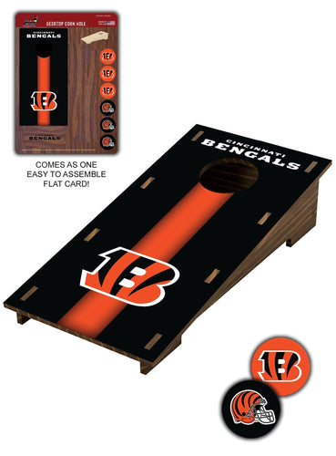 Fan Creations Desktop Stand Cincinnati Bengals Desktop Cornhole