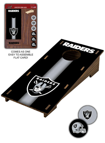 Fan Creations Desktop Stand Las Vegas Raiders Desktop Cornhole