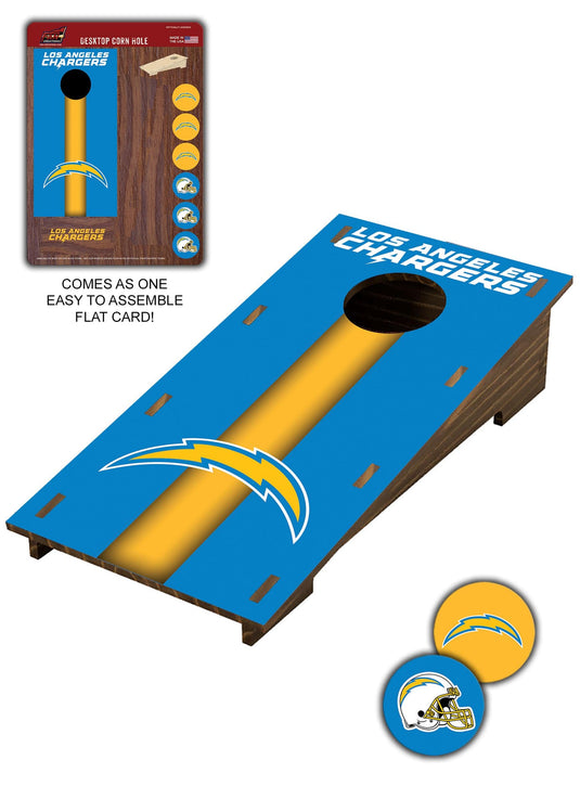 Fan Creations Desktop Stand Los Angeles Chargers Desktop Cornhole