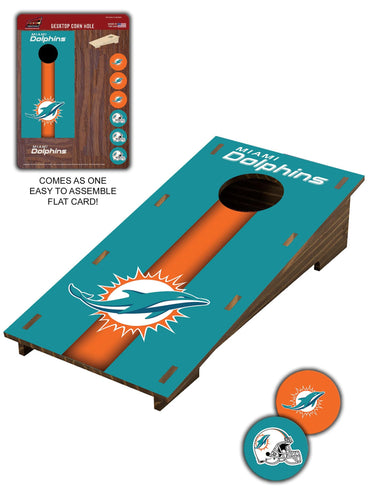 Fan Creations Desktop Stand Miami Dolphins Desktop Cornhole