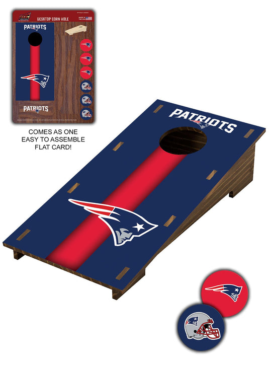 Fan Creations Desktop Stand New England Patriots Desktop Cornhole