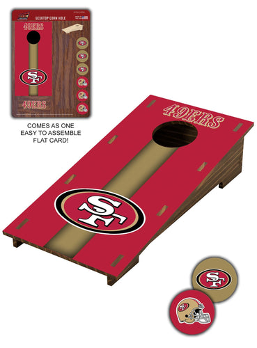 Fan Creations Desktop Stand San Francisco 49ers Desktop Cornhole