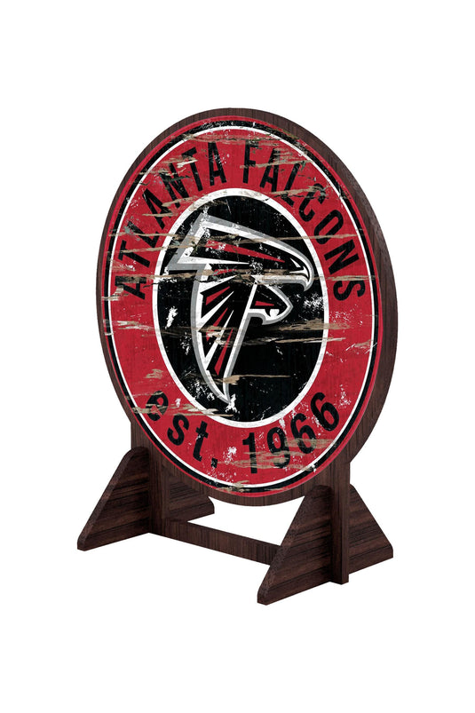 Fan Creations Desktop Stand Atlanta Falcons Desktop Circle Logo Stand