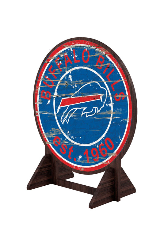 Fan Creations Desktop Stand Buffalo Bills Desktop Circle Logo Stand