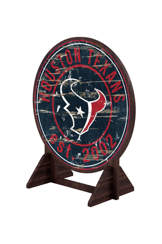 Fan Creations Desktop Stand Houston Texans Desktop Circle Logo Stand