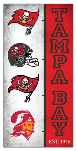 Fan Creations Home Decor Tampa Bay Buccaneers Team Logo Progression 6x12