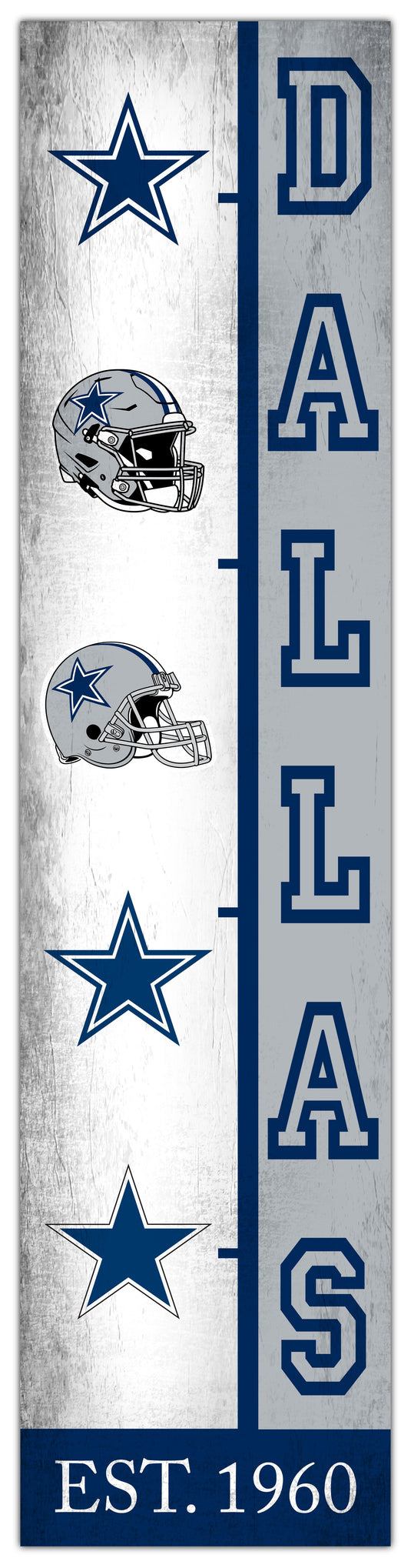 Fan Creations Home Decor Dallas Cowboys Team Logo Progression 6x24
