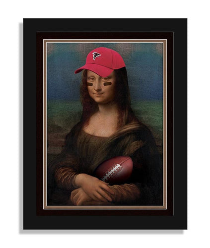 Fan Creations Wall Decor Atlanta Falcons Mona Lisa Fan 12x16