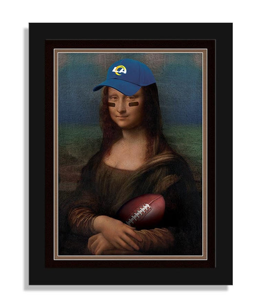 Fan Creations Wall Decor Los Angeles Rams Mona Lisa Fan 12x16