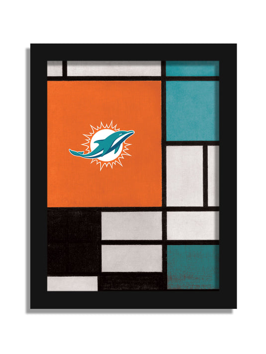 Fan Creations Wall Decor Miami Dolphins Team Composition 12x16