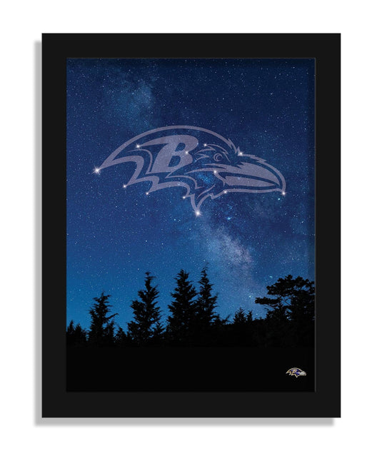 Fan Creations Wall Decor Baltimore Ravens In The Stars 12x16