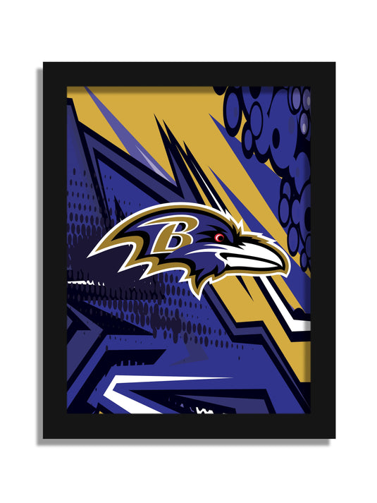 Fan Creations Wall Decor Baltimore Ravens Team Comic 12x16