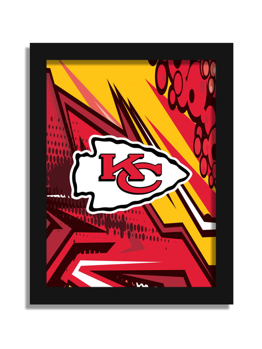 Fan Creations Wall Decor Kansas City Chiefs Team Comic 12x16