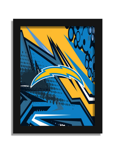 Fan Creations Wall Decor Los Angeles Chargers Team Comic 12x16