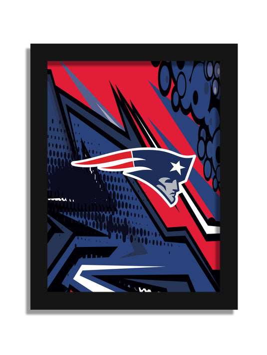 Fan Creations Wall Decor New England Patriots Team Comic 12x16