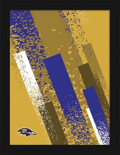 Fan Creations Wall Decor Baltimore Ravens Team Color Art 12x16