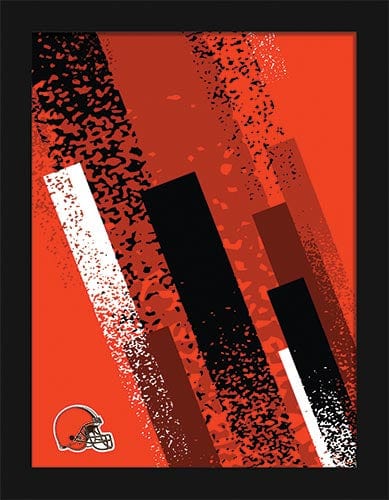 Fan Creations Wall Decor Cleveland Browns Team Color Art 12x16