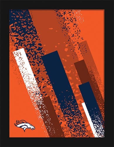 Fan Creations Wall Decor Denver Broncos Team Color Art 12x16