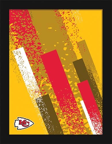 Fan Creations Wall Decor Kansas City Chiefs Team Color Art 12x16