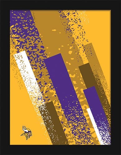 Fan Creations Wall Decor Minnesota Vikings Team Color Art 12x16