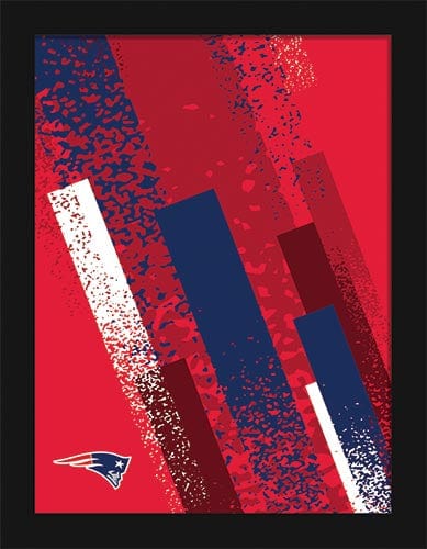 Fan Creations Wall Decor New England Patriots Team Color Art 12x16