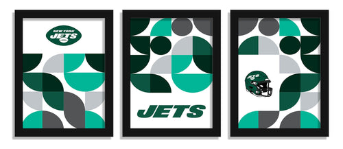 Fan Creations Wall Decor New York Jets Minimalist Color Pop 12x16 (Set Of 3)