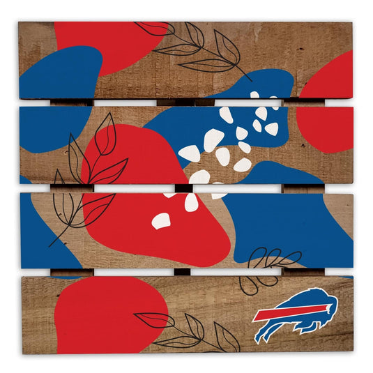 Fan Creations Gameday Food Buffalo Bills Abstract Floral Trivet Hot Plate