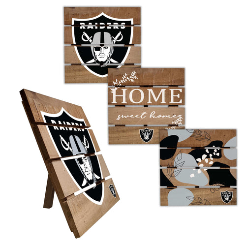 Fan Creations Home Decor Las Vegas Raiders Trivet Hot Plate Set of 4 (2221,2222,2122x2)