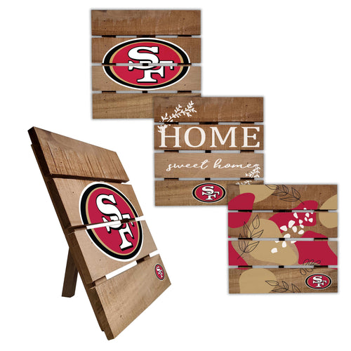Fan Creations Home Decor San Fransisco 49ers Trivet Hot Plate Set of 4 (2221,2222,2122x2)