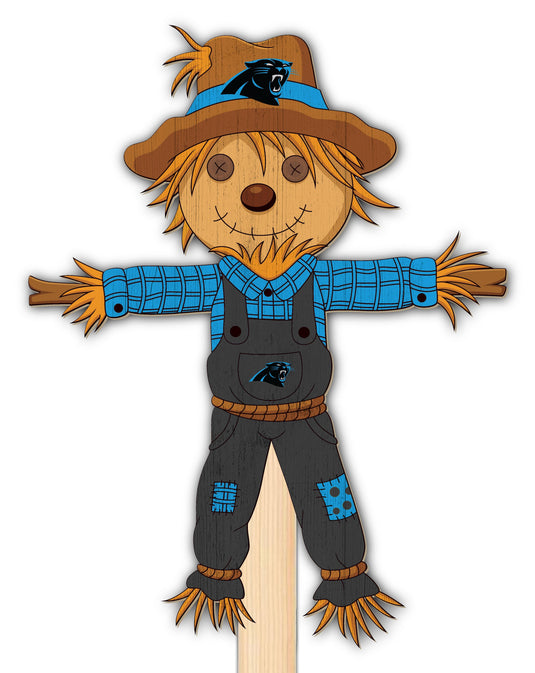 Fan Creations Garden Carolina Panthers Scarecrow Yard Stake