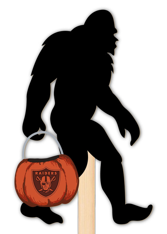 Fan Creations Yard Sign Las Vegas Raiders Big Foot Halloween Yard Stake