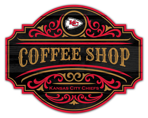 Fan Creations Home Decor Kansas City Chiefs Coffee Tavern Sign 24in