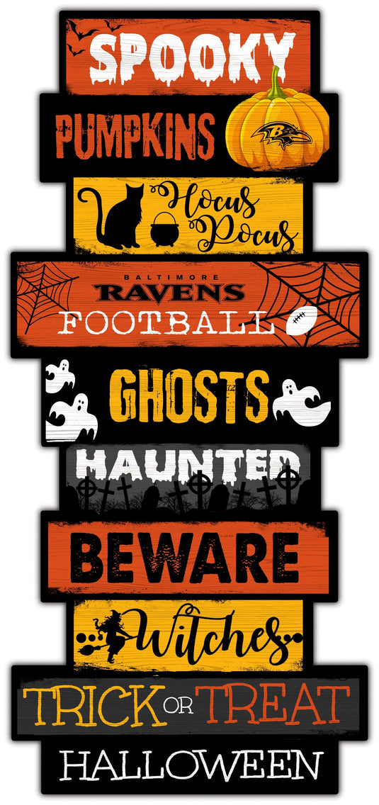 Fan Creations Home Decor Baltimore Ravens Halloween Celebration Stack