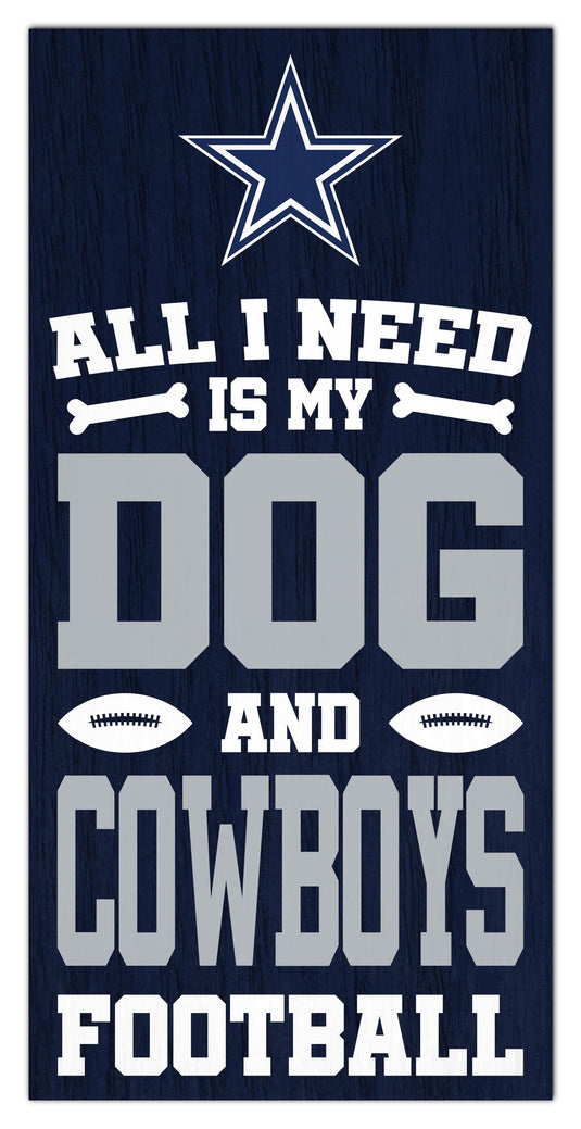 Fan Creations Home Decor Dallas Cowboys All I Need Is My Dog & Football