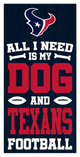 Fan Creations Home Decor Houston Texans All I Need Is My Dog & Football