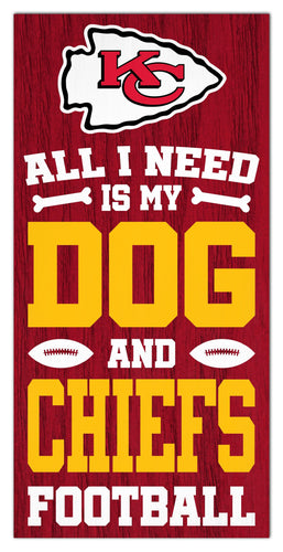 Fan Creations Home Decor Kansas City Chiefs All I Need Is My Dog & Football