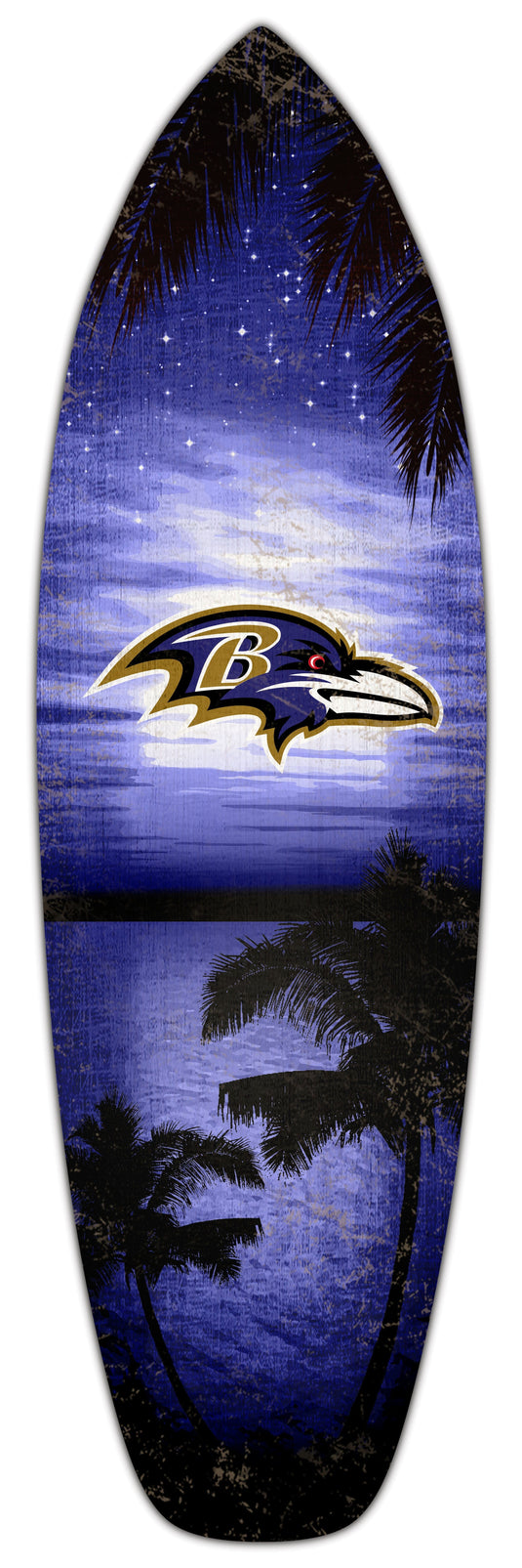 Fan Creations 24inch NFL Baltimore Ravens Surfboard Wall Art
