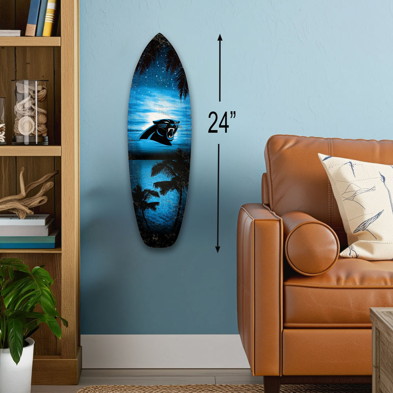 Load image into Gallery viewer, Fan Creations 24inch NFL Carolina Panthers Surfboard Wall Art
