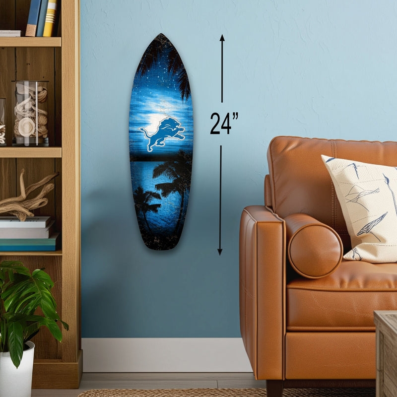 Load image into Gallery viewer, Fan Creations 24inch NFL Detroit Lions Surfboard Wall Art
