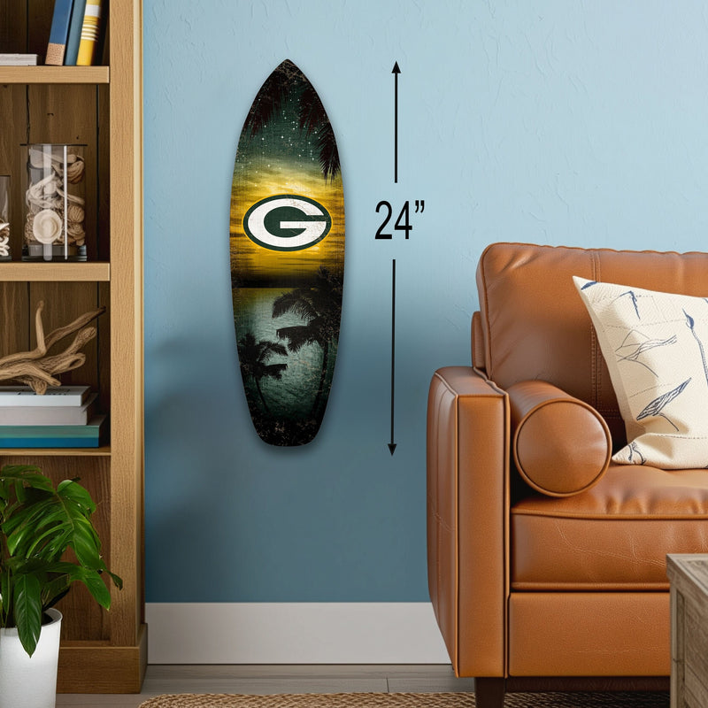 Load image into Gallery viewer, Fan Creations 24inch NFL Green Bay Packers Surfboard Wall Art
