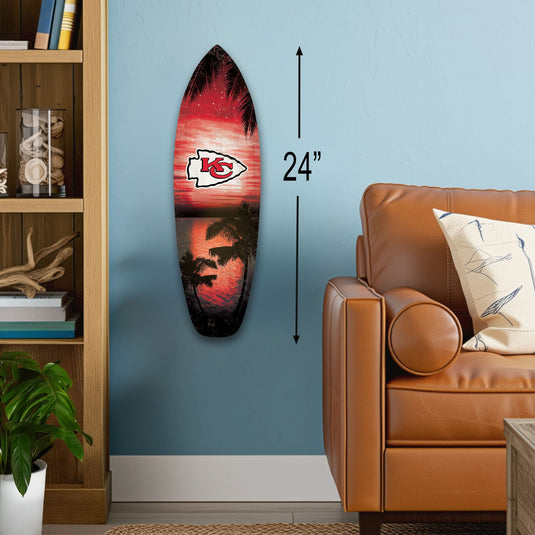Fan Creations 24inch NFL Kansas City Chiefs Surfboard Wall Art