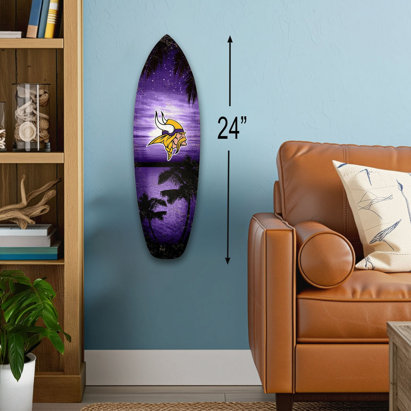 Load image into Gallery viewer, Fan Creations 24inch NFL Minnesota Vikings Surfboard Wall Art
