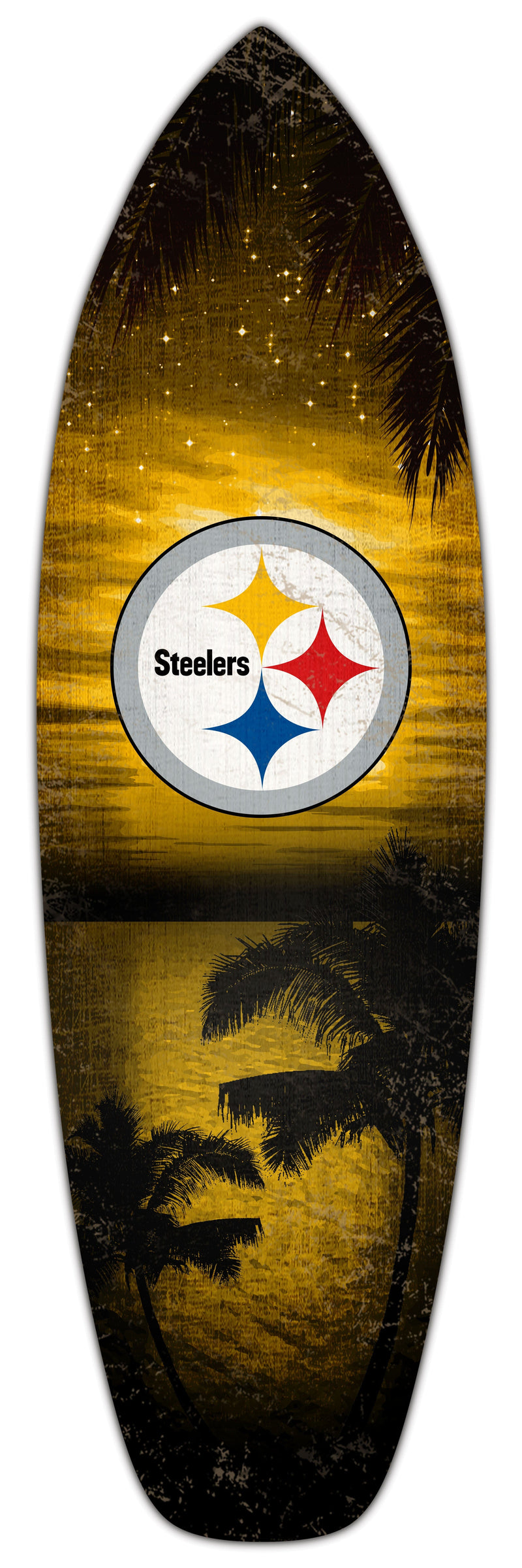 Load image into Gallery viewer, Fan Creations 24inch NFL Pittsburgh Steelers Surfboard Wall Art
